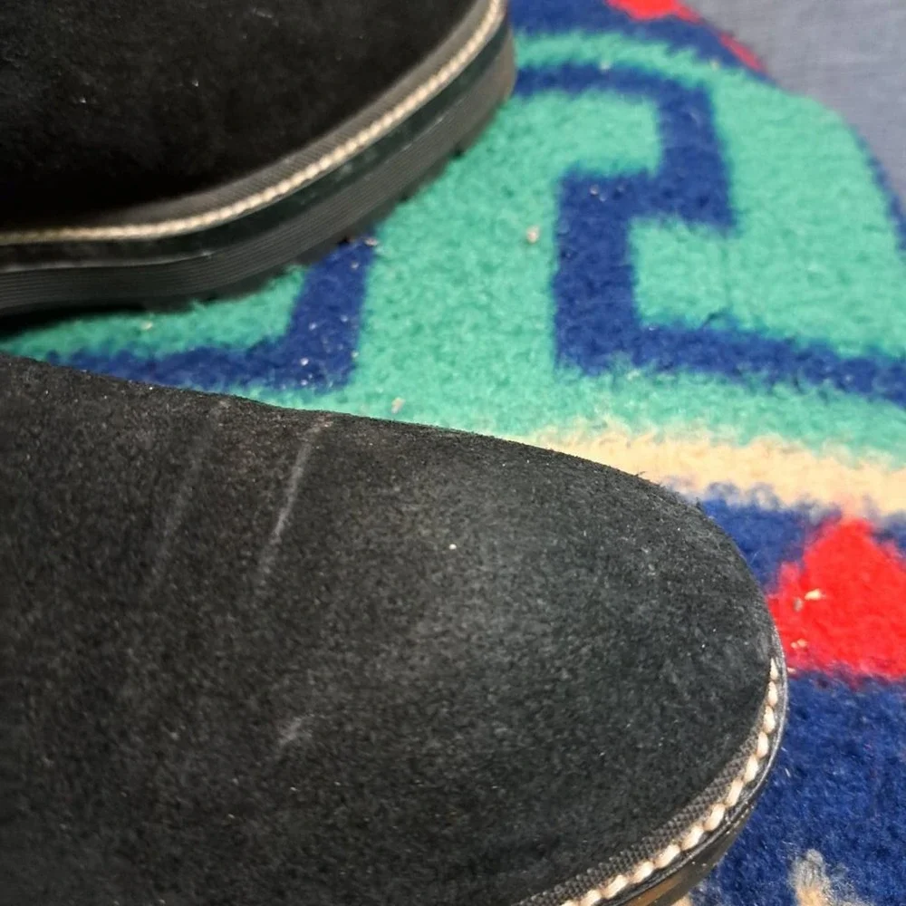 %Tory Burch Black Suede Boots Women's Size 9 M Woman / D11